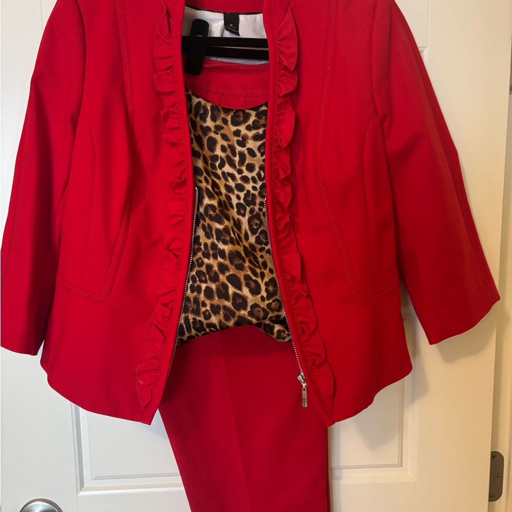 WHBM Red suit